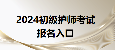 2024初級護師考試報名入口 2024初級護師考試報名入口